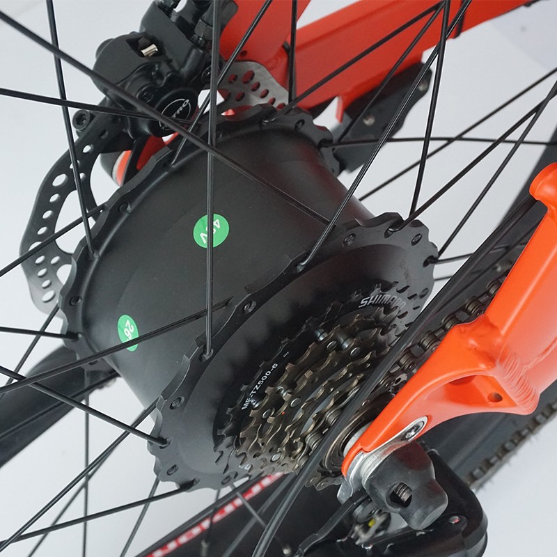 brushless rear motor fat tire mountain e bike 6